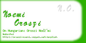 noemi oroszi business card